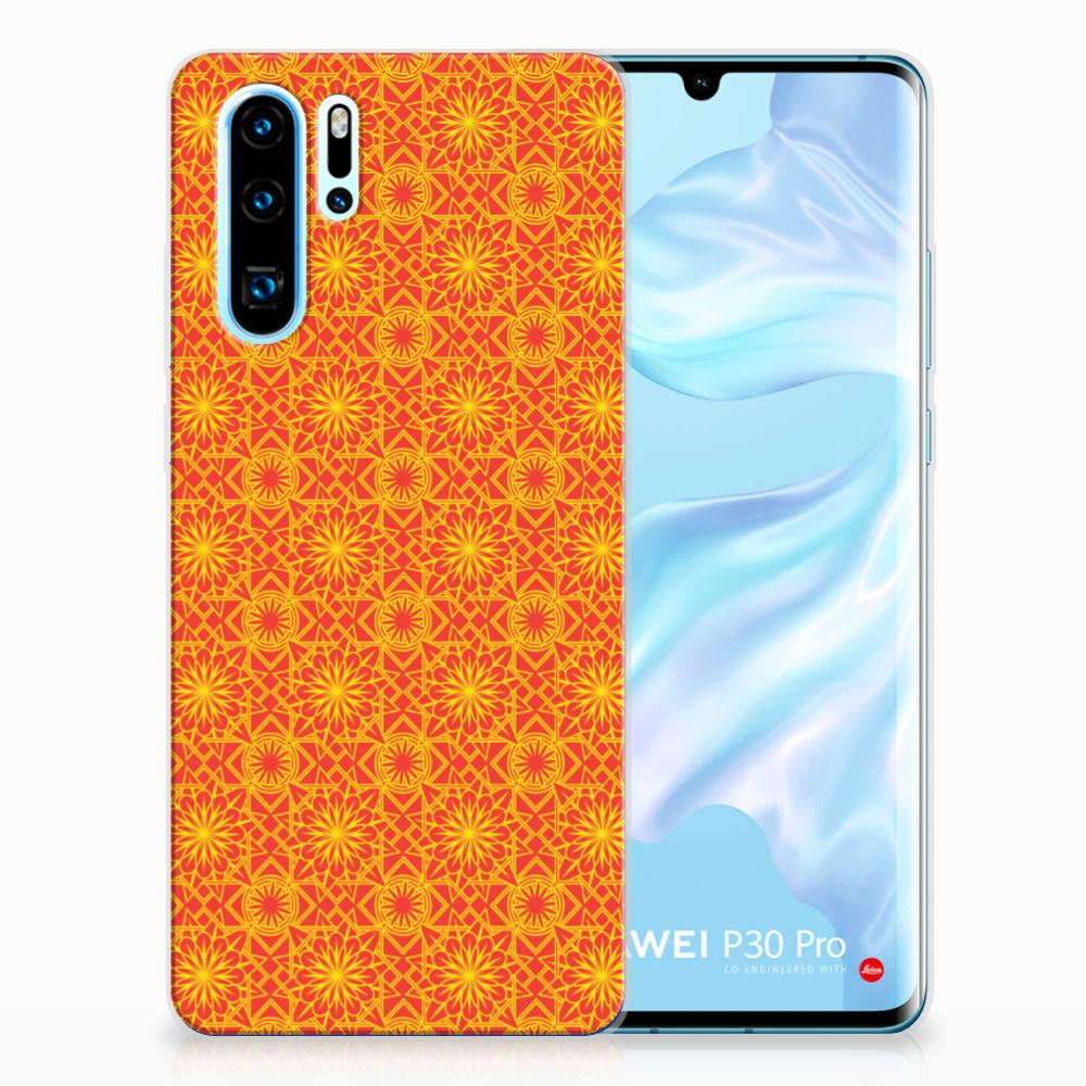 Huawei P30 Pro TPU bumper Batik Oranje