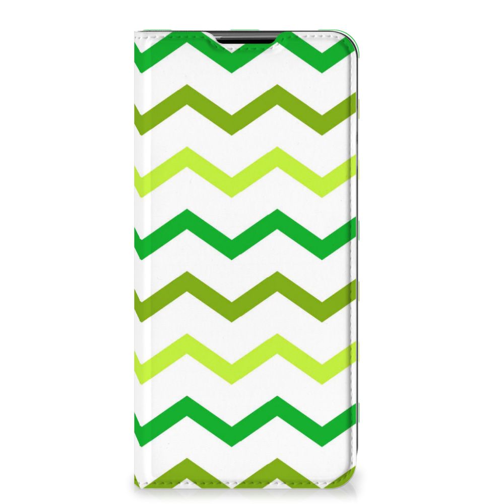 Samsung Galaxy A32 5G Hoesje met Magneet Zigzag Groen - B2C Telecom