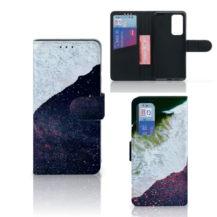Huawei P40 Book Case Sea in Space