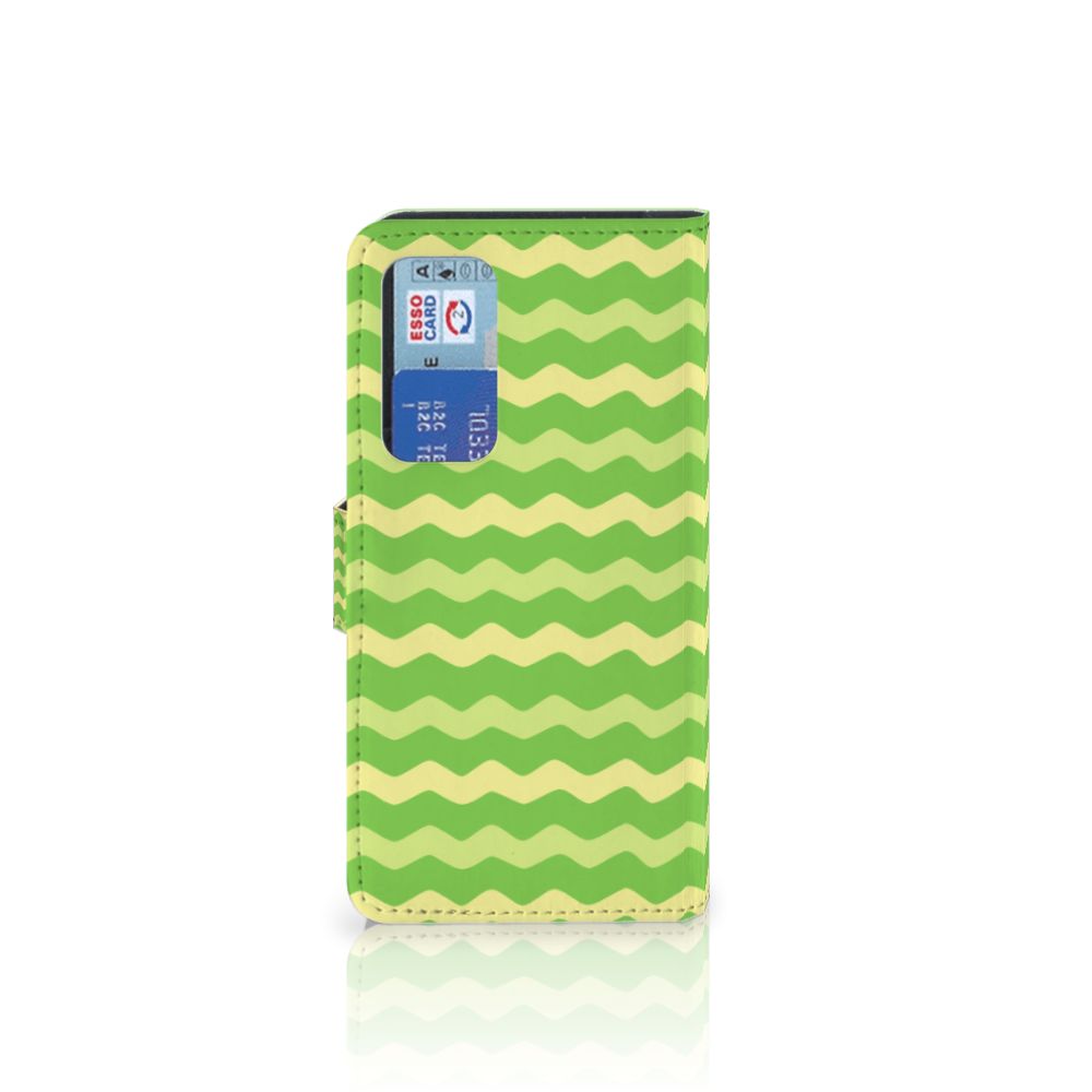 Huawei P40 Telefoon Hoesje Waves Green