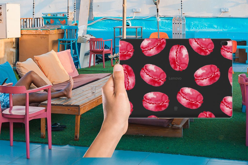 Lenovo Tab E10 Tablet Cover Pink Macarons