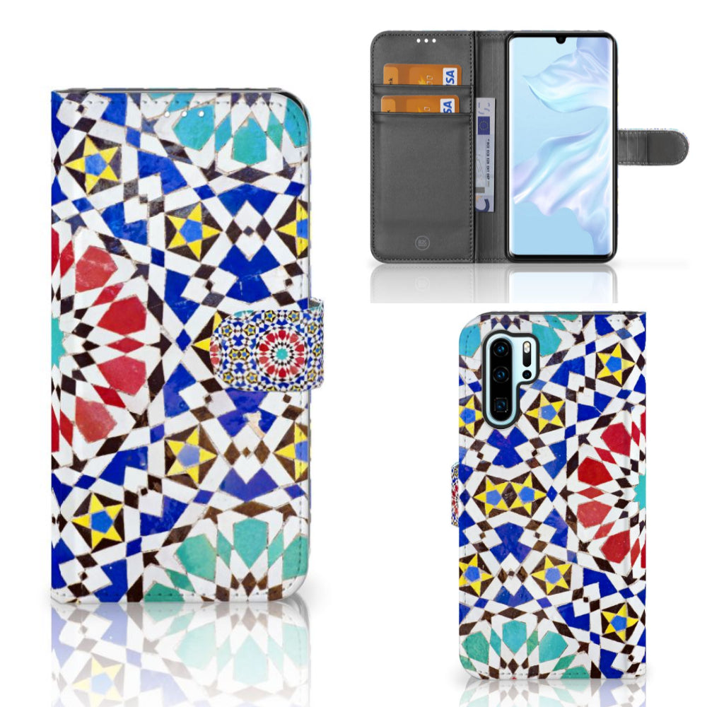 Huawei P30 Pro Bookcase Mozaïek