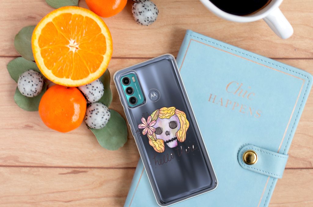 Silicone Back Case Motorola Moto G60 Boho Skull B2C Telecom