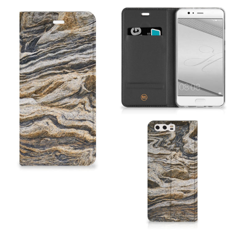 Huawei P10 Plus Standcase Steen