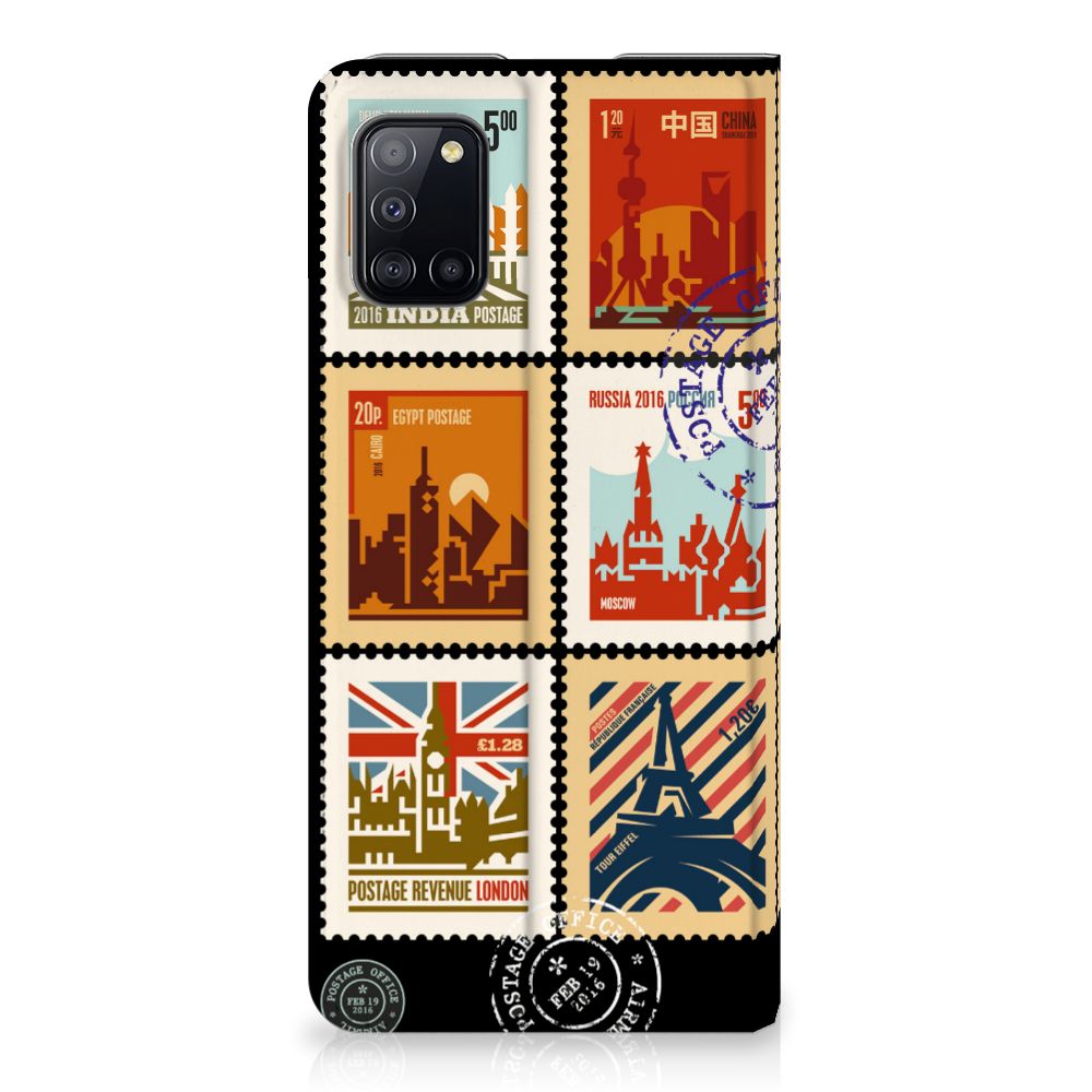 Samsung Galaxy A31 Book Cover Postzegels - B2C Telecom