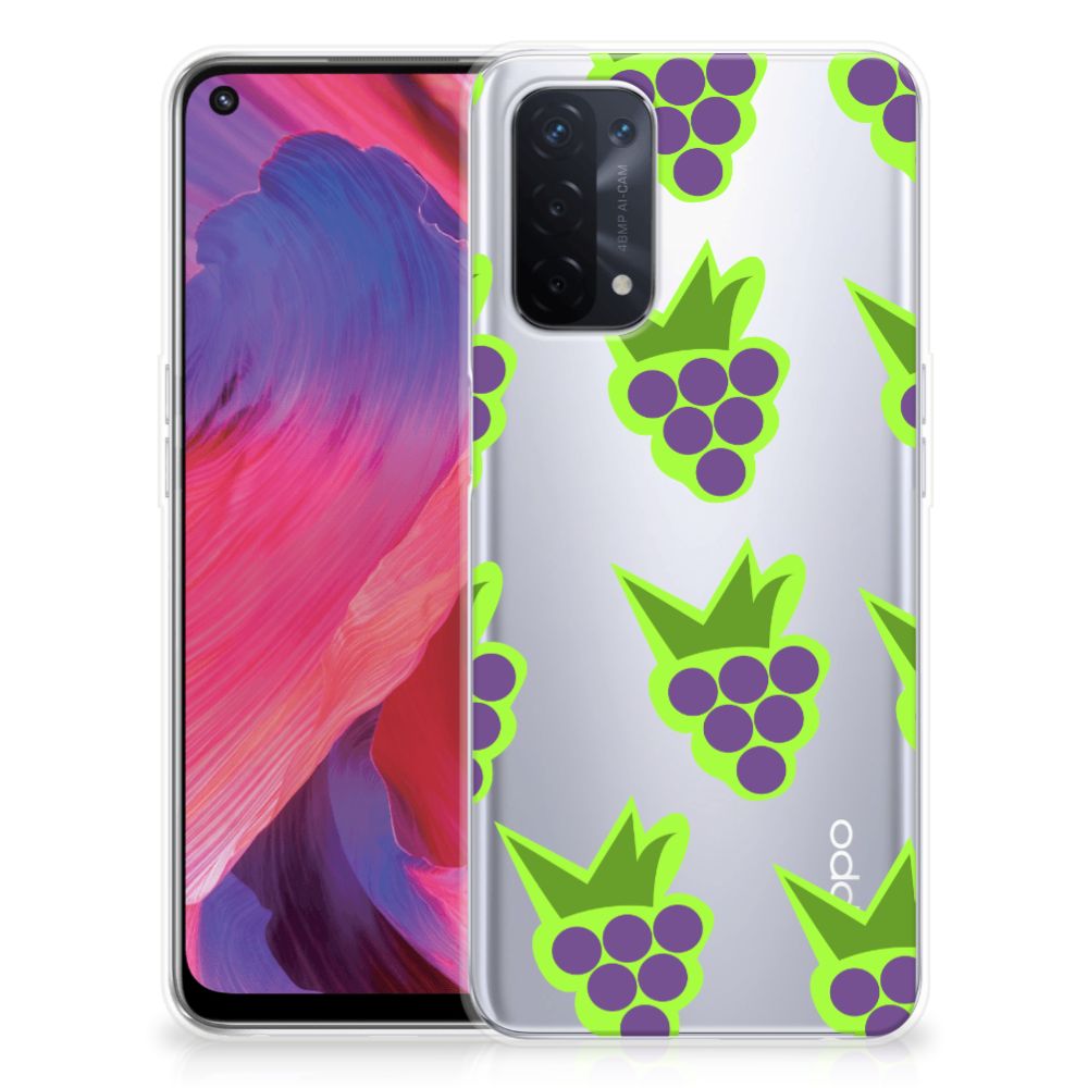 OPPO A93 5G Siliconen Case Druiven