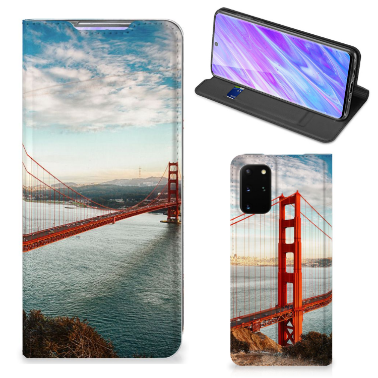 Samsung Galaxy S20 Plus Book Cover Golden Gate Bridge - B2C Telecom