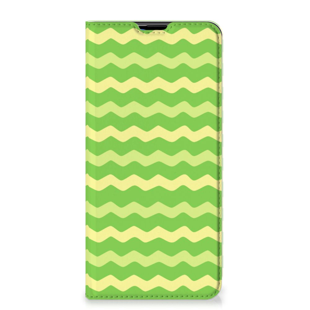 Samsung Galaxy A20s Hoesje met Magneet Waves Green - B2C Telecom