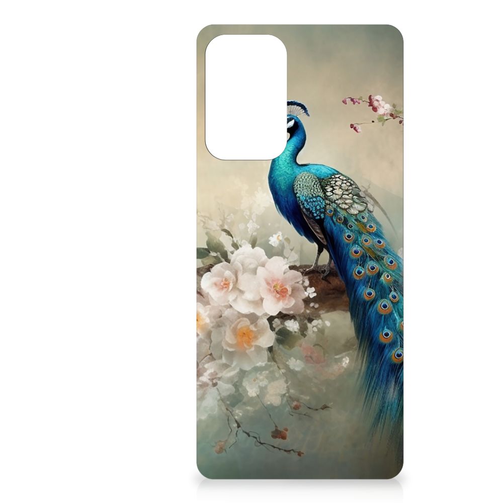 Dierenprint Telefoonhoesje voor Samsung Galaxy A72 (5G/4G) Vintage Pauwen