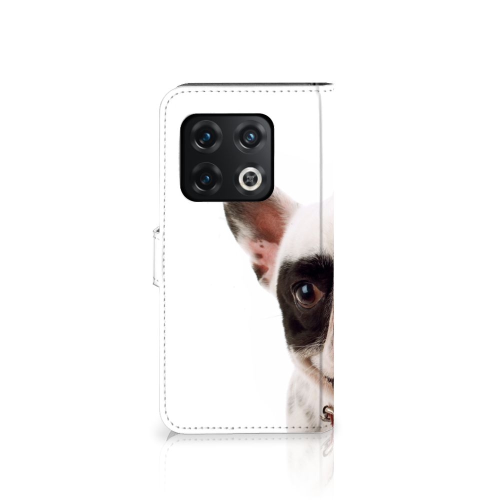 OnePlus 10 Pro Telefoonhoesje met Pasjes Franse Bulldog