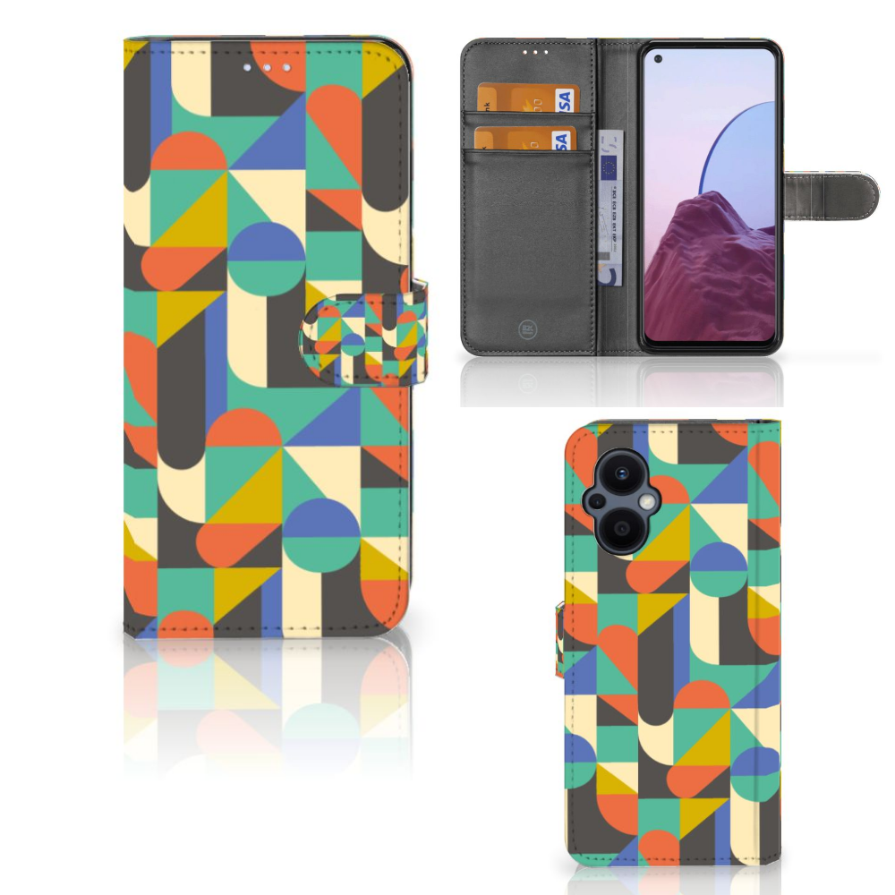 OPPO Reno 8 Lite | OnePlus Nord N20 Telefoon Hoesje Funky Retro