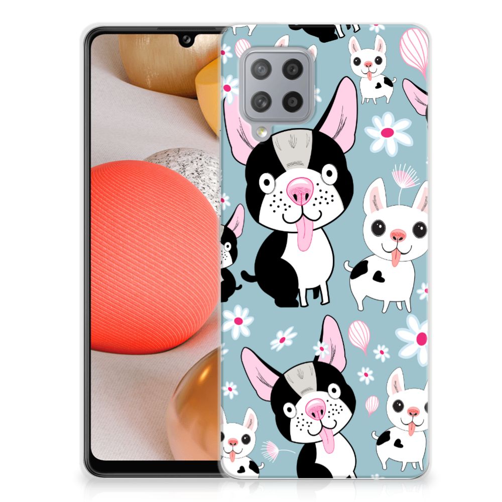 Samsung Galaxy A42 TPU Hoesje Hondjes