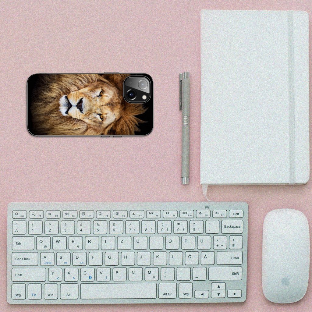 Apple iPhone 13 Dierenprint Telefoonhoesje Leeuw B2C Telecom