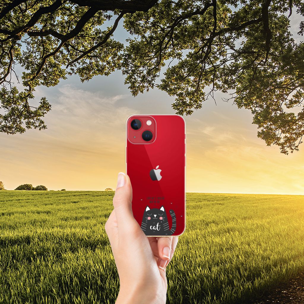 Apple iPhone 13 Telefoonhoesje met Naam Cat Good Day B2C Telecom
