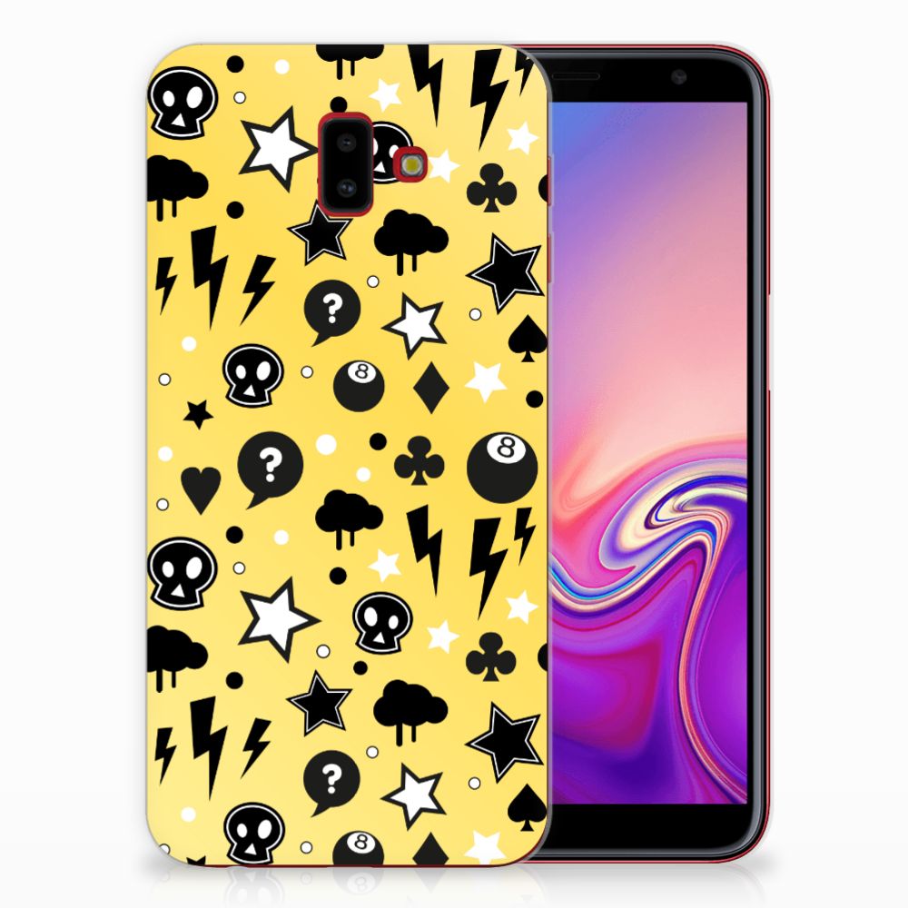 Silicone Back Case Samsung Galaxy J6 Plus (2018) Punk Geel