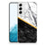 Samsung Galaxy S22 Plus TPU Siliconen Hoesje Marmer Wit Zwart - Origineel Cadeau Man