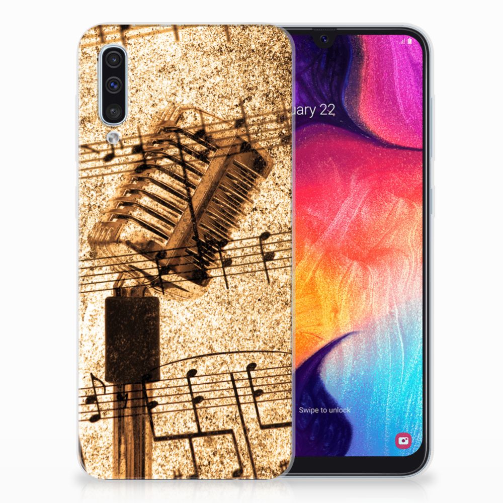 Samsung Galaxy A50 Siliconen Hoesje met foto Bladmuziek