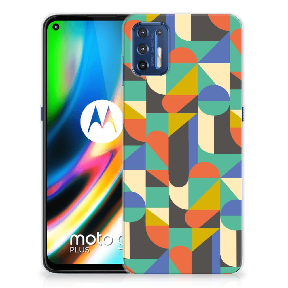 Motorola Moto G9 Plus TPU bumper Funky Retro