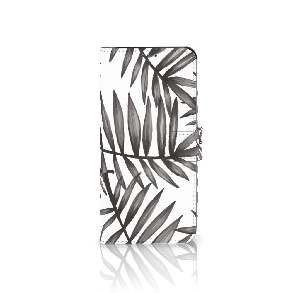 Motorola Moto G22 Hoesje Leaves Grey