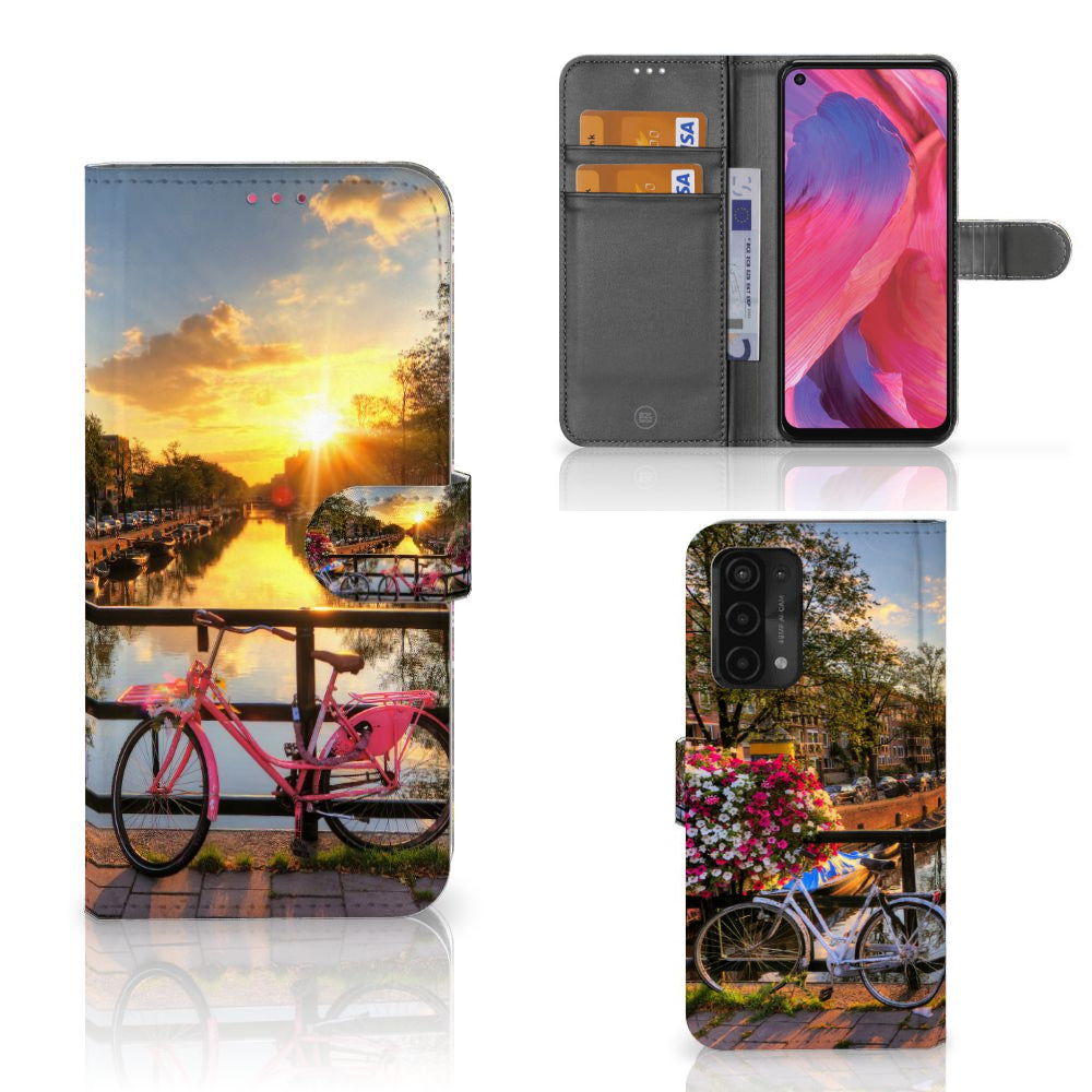 OPPO A54 5G | A74 5G | A93 5G Flip Cover Amsterdamse Grachten