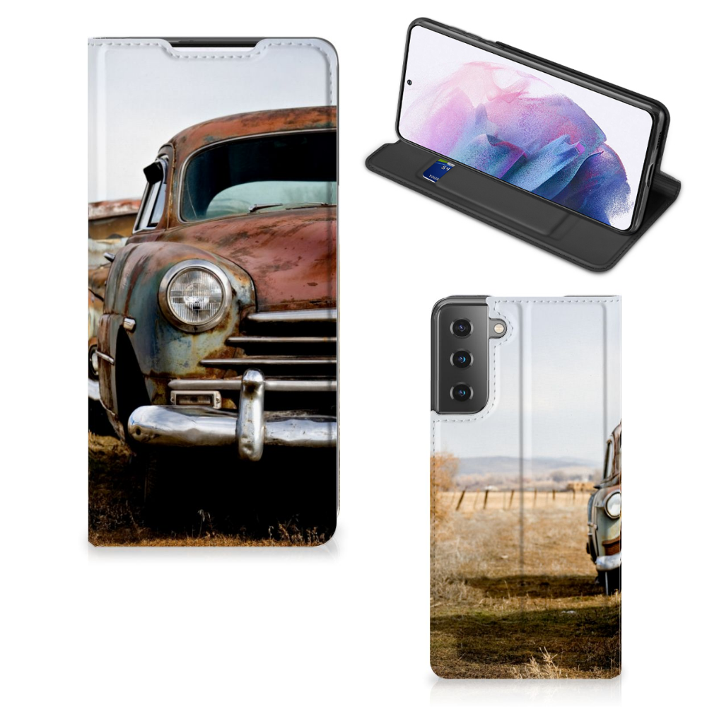 Samsung Galaxy S21 Plus Stand Case Vintage Auto - B2C Telecom