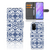 Samsung Galaxy S20 Hoesje Flower Blue