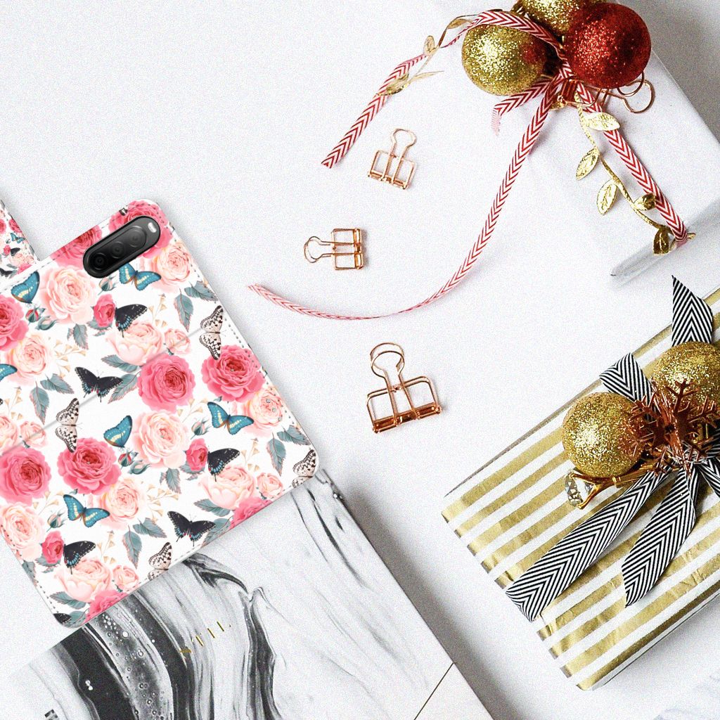 Sony Xperia 10 IV Hoesje Butterfly Roses