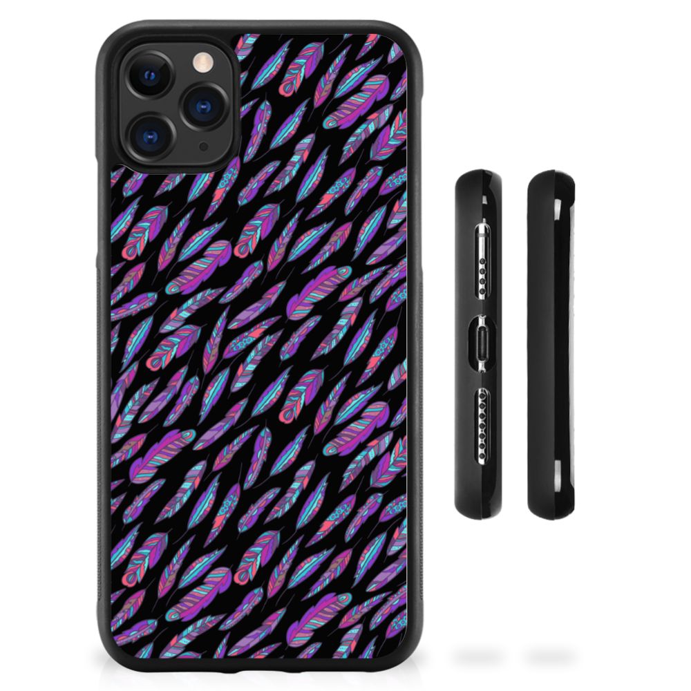 Apple iPhone 11 Pro Max Bumper Case Feathers Color B2C Telecom
