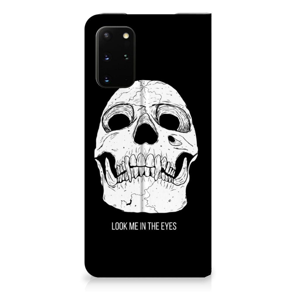 Mobiel BookCase Samsung Galaxy S20 Plus Skull Eyes - B2C Telecom
