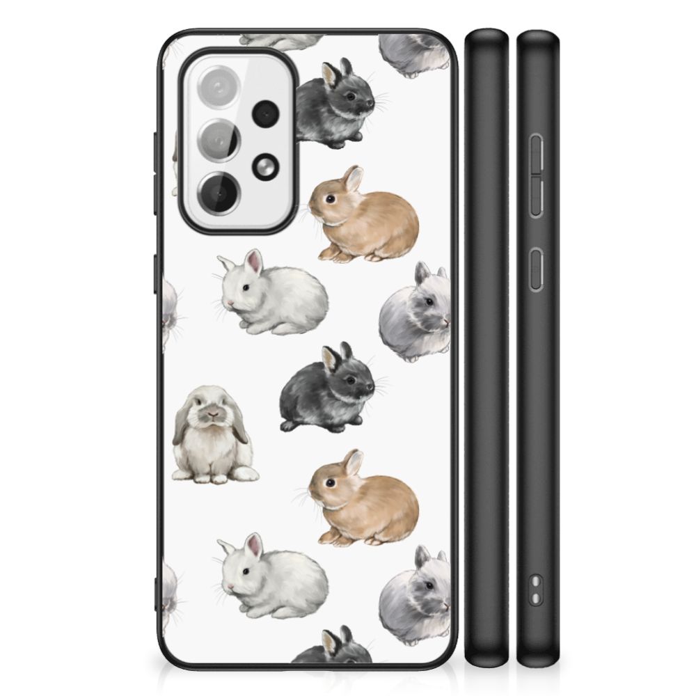 Dierenprint Telefoonhoesje voor Samsung Galaxy A73 Konijntjes