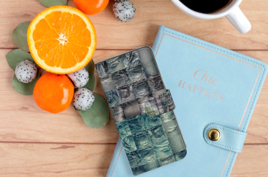 Wallet Case met Pasjes OPPO A91 | Reno3 Spijkerbroeken
