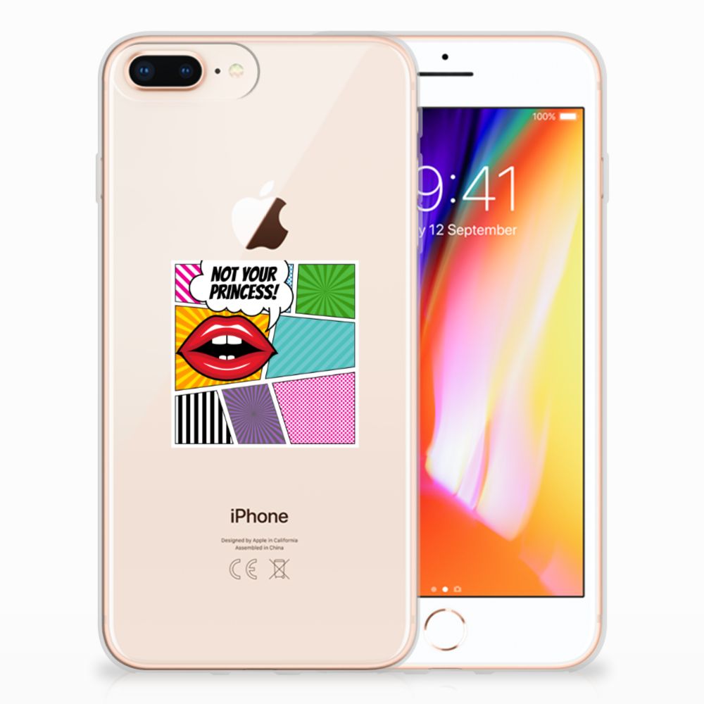 Apple iPhone 7 Plus | 8 Plus Silicone Back Cover Popart Princess