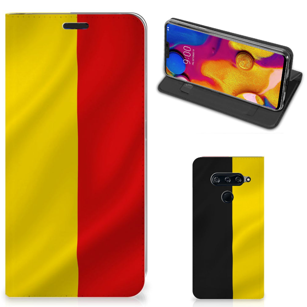 LG V40 Thinq Standcase Belgische Vlag