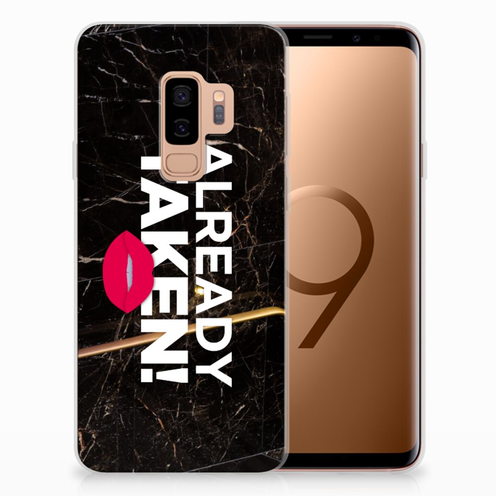 Samsung Galaxy S9 Plus Siliconen hoesje met naam Already Taken Black