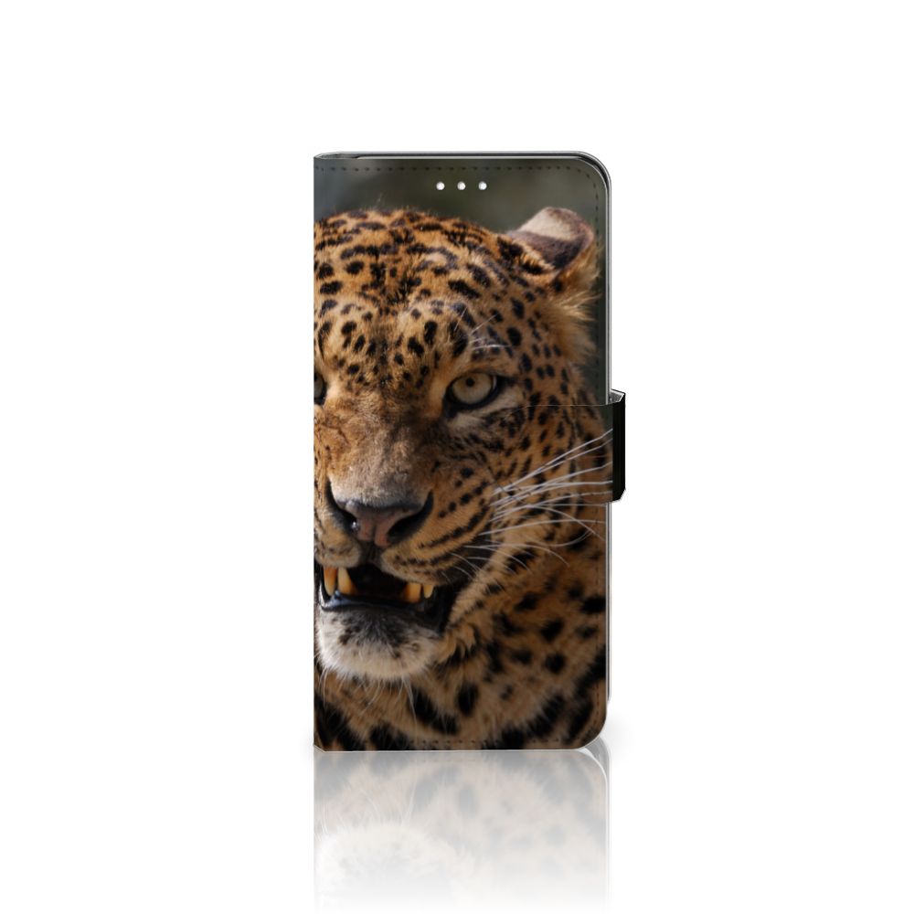 Samsung Galaxy S21 Telefoonhoesje met Pasjes Luipaard