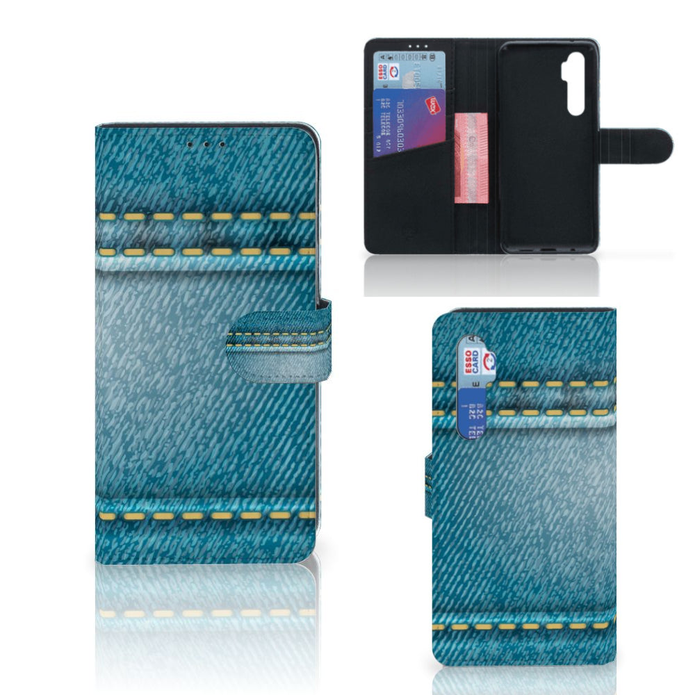 Xiaomi Mi Note 10 Lite Wallet Case met Pasjes Jeans