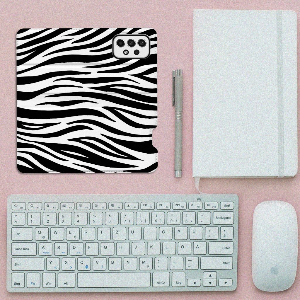 Samsung Galaxy A73 Hoesje maken Zebra - B2C Telecom