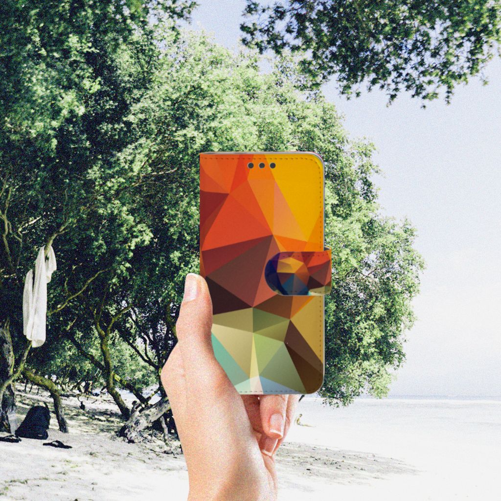 Microsoft Lumia 650 Book Case Polygon Color