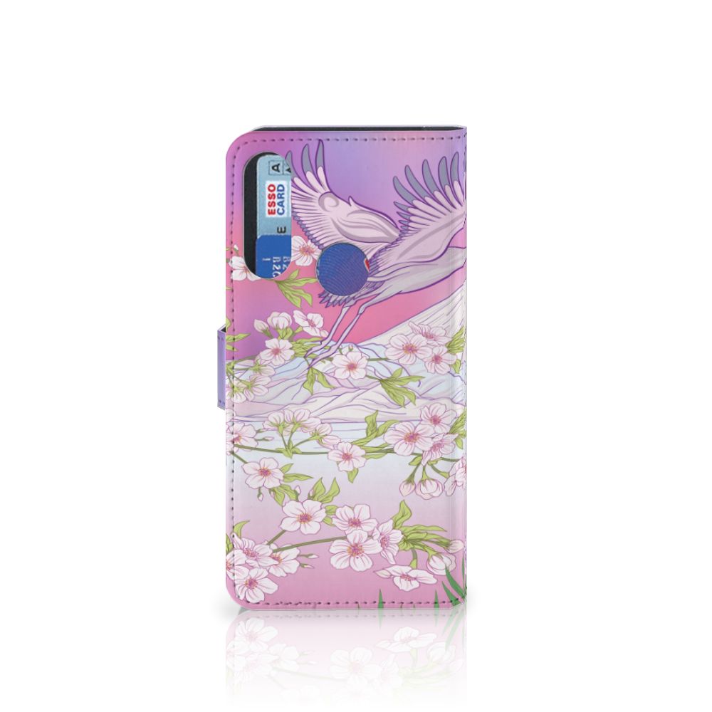 Alcatel 1S 2020 Telefoonhoesje met Pasjes Bird Flying