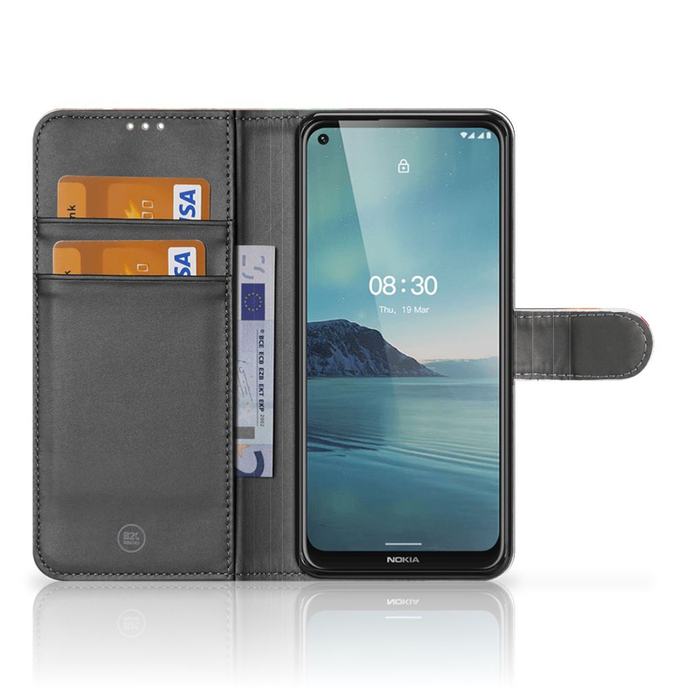 Nokia 3.4 Wallet Case met Pasjes Casino