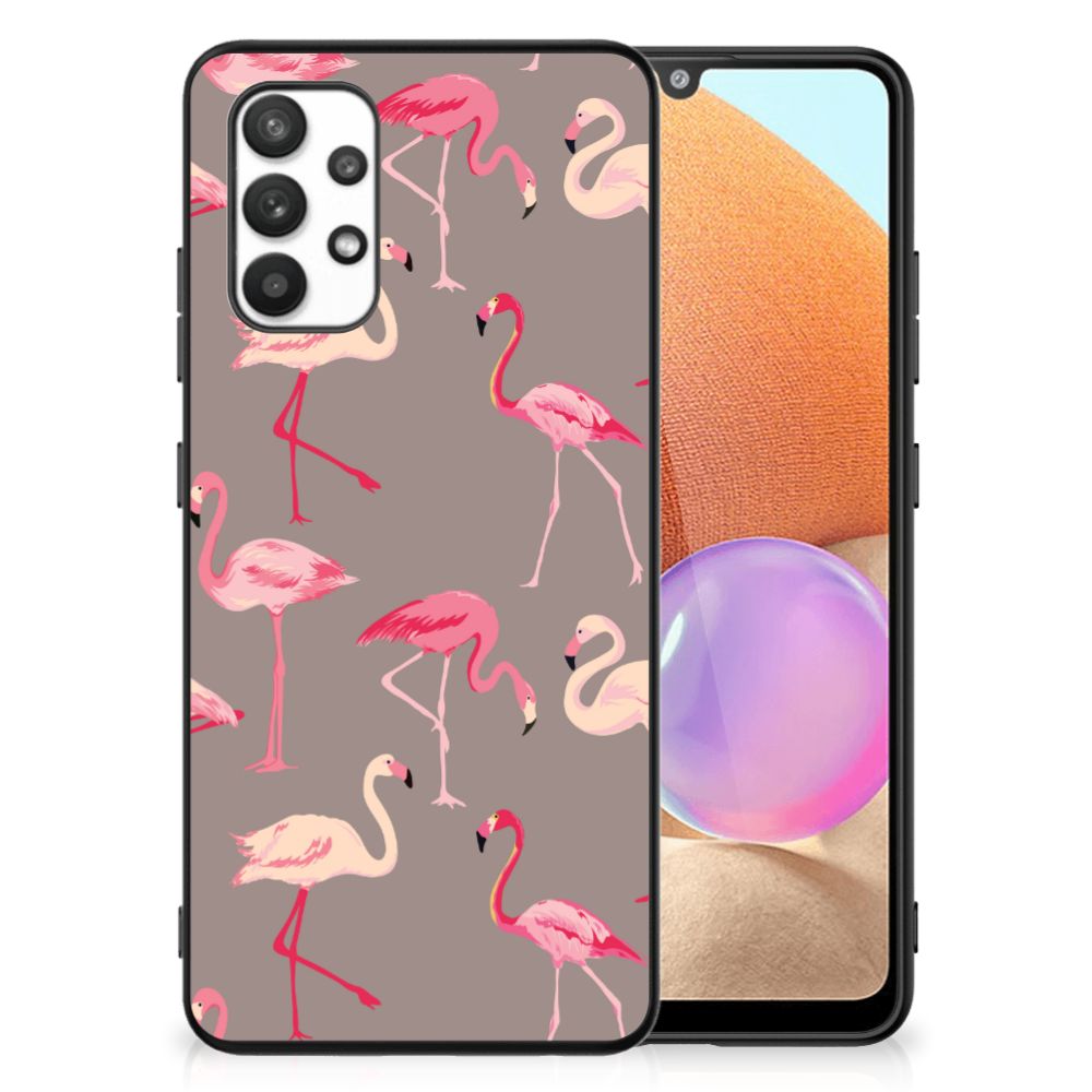 Samsung Galaxy A32 4G | A32 5G Enterprise Editie Dierenprint Telefoonhoesje Flamingo B2C Telecom