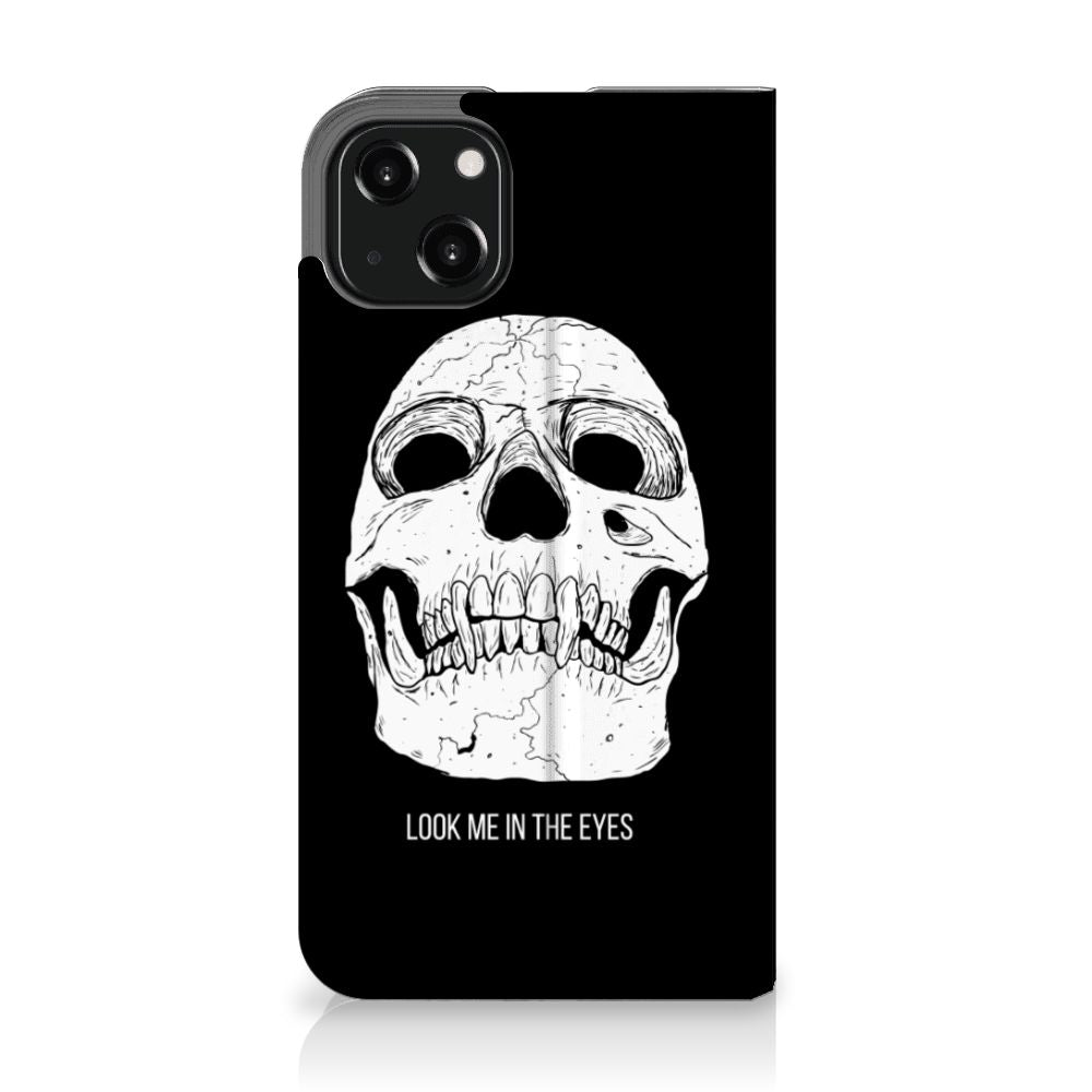 Mobiel BookCase iPhone 13 Skull Eyes