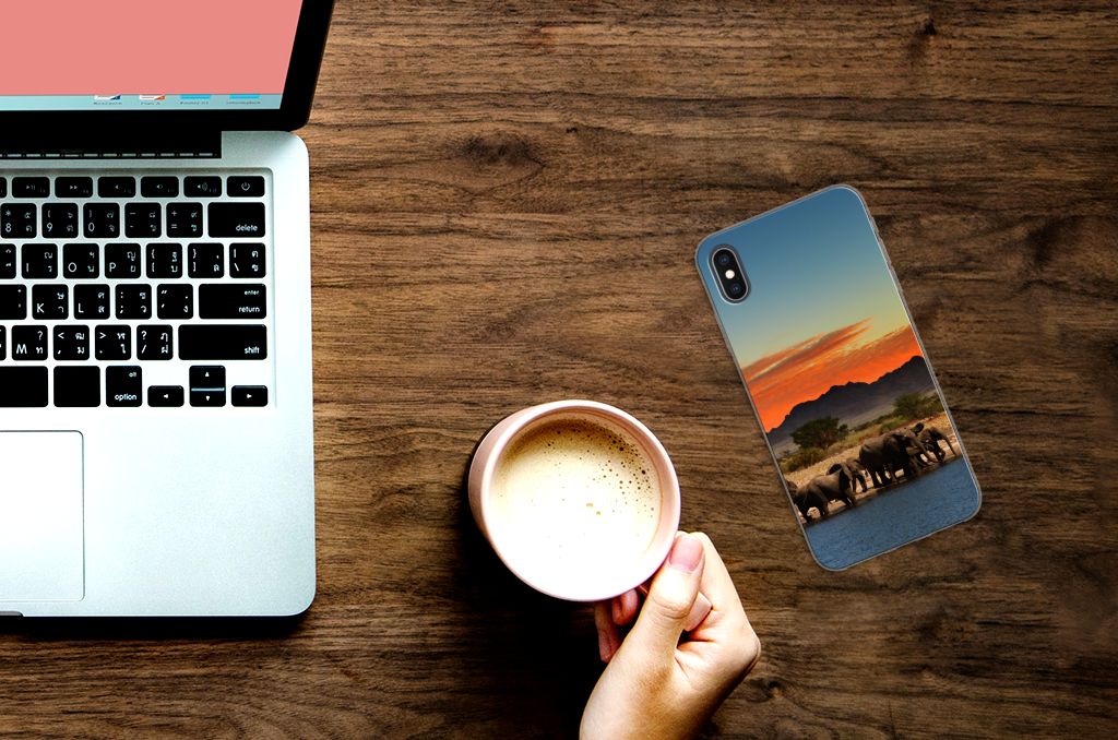 Apple iPhone Xs Max TPU Hoesje Olifanten