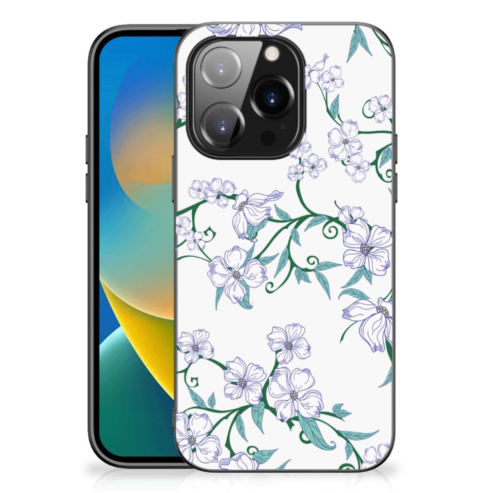 iPhone 14 Pro Uniek Bloemen Hoesje Blossom White B2C Telecom