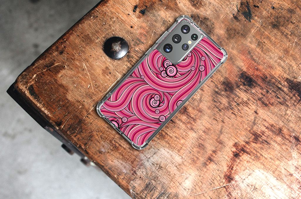 Samsung Galaxy S21 Ultra Back Cover Swirl Pink B2C Telecom