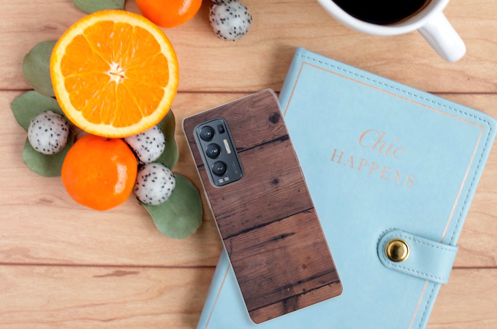 OPPO Find X3 Neo Bumper Hoesje Old Wood B2C Telecom