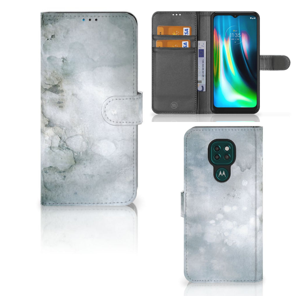 Hoesje Motorola Moto G9 Play | E7 Plus Painting Grey