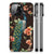 iPhone 14 Pro Max Dierenprint Telefoonhoesje Pauw met Bloemen