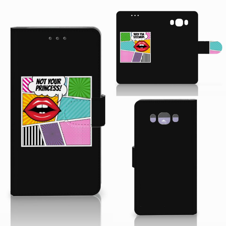 Samsung Galaxy J7 2016 Wallet Case met Pasjes Popart Princess