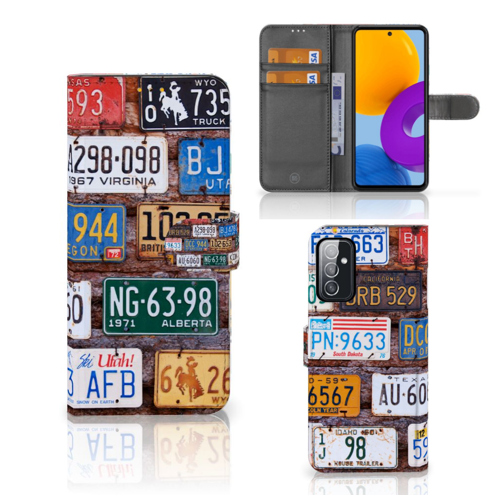 Samsung Galaxy M52 Telefoonhoesje met foto Kentekenplaten